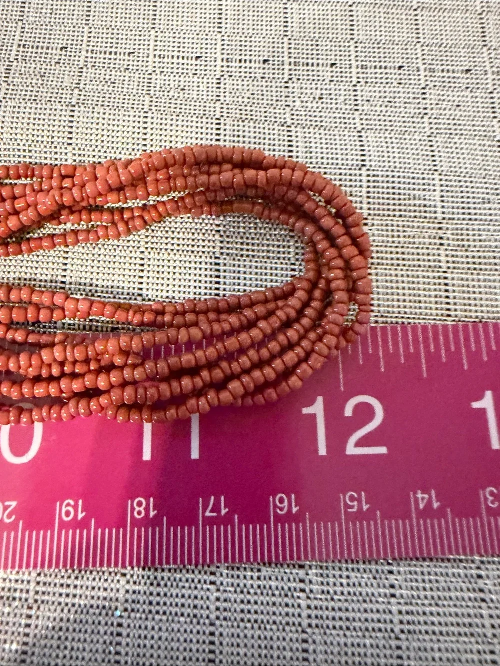 Multi-Strand Red Glass Beaded Necklace - Women Jewelry